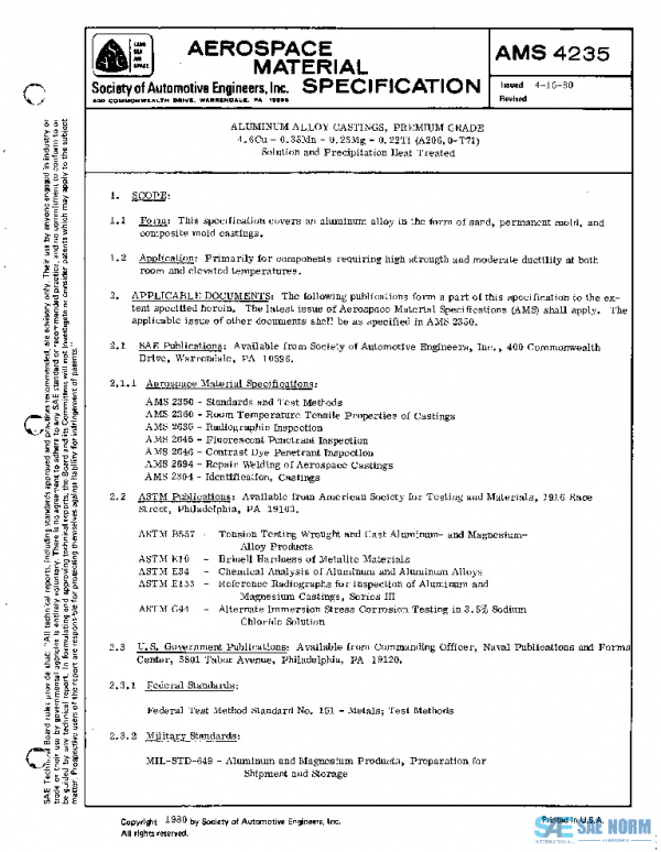 SAE AMS4235 PDF