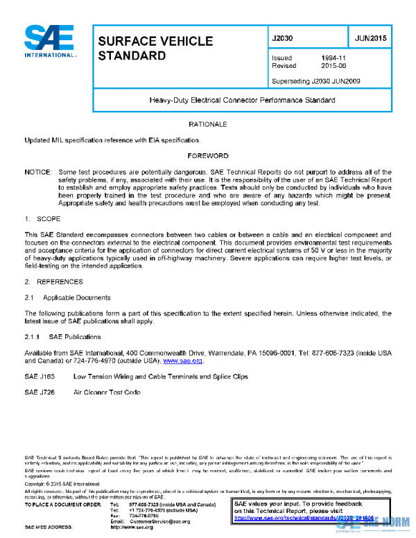 SAE J2030_201506 PDF