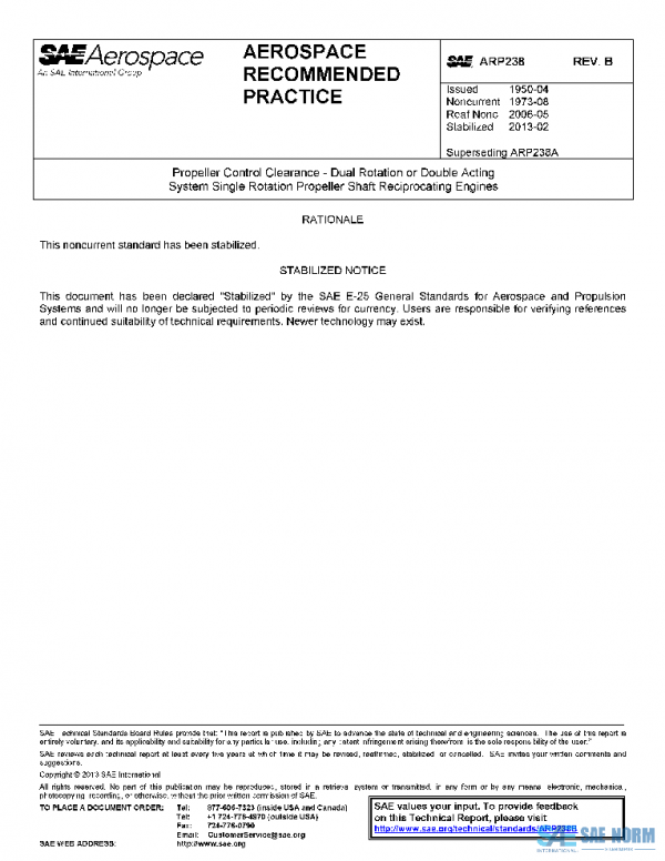 SAE ARP238B PDF