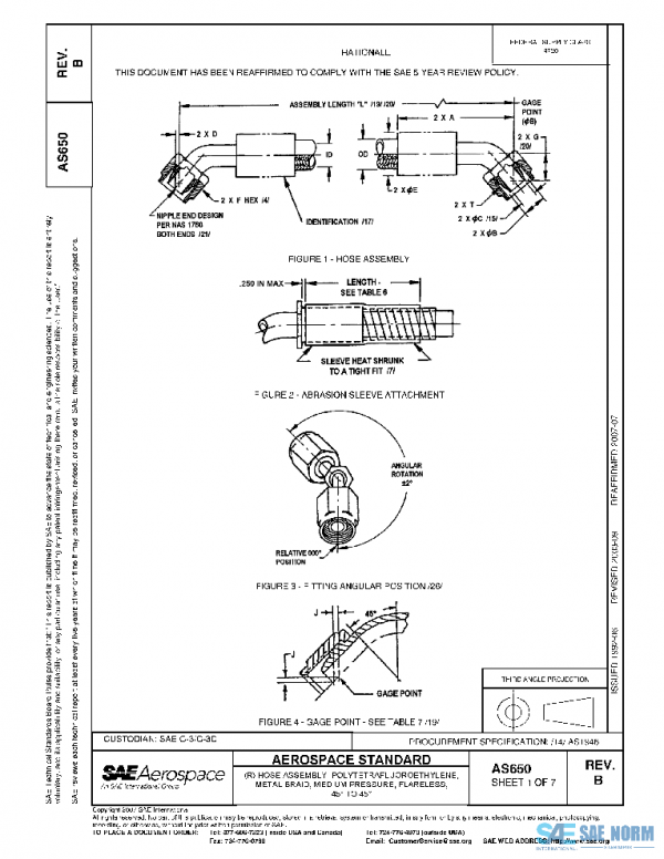 SAE AS650B PDF SAE AS650B PDF