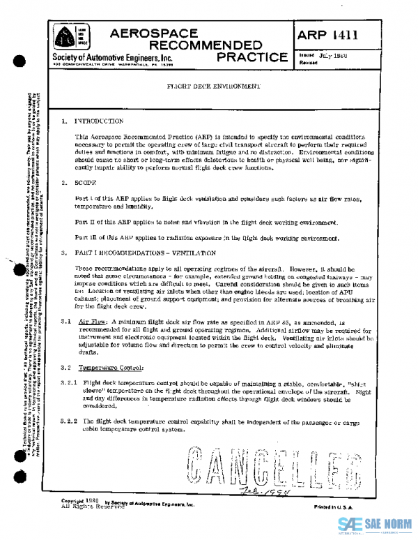 SAE ARP1411 PDF SAE ARP1411 PDF