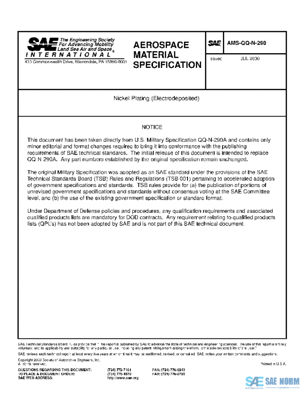 SAE AMSQQN290 PDF