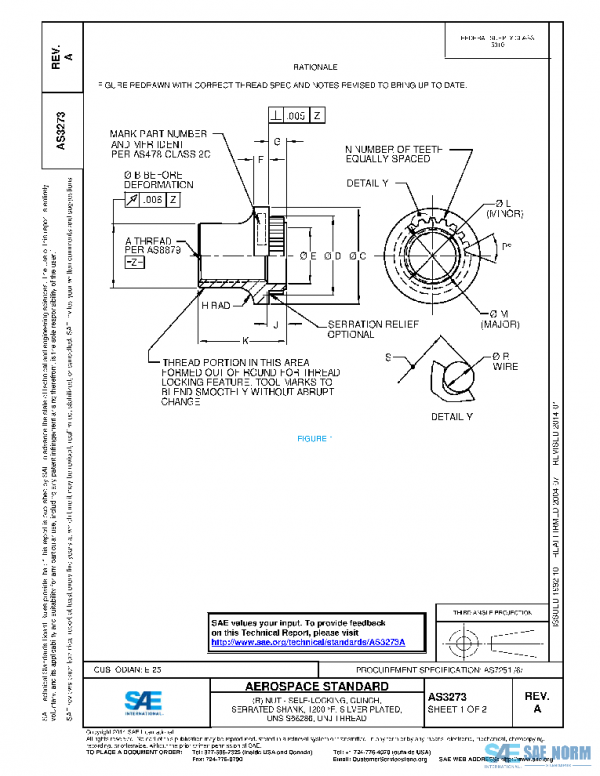 SAE AS3273A PDF