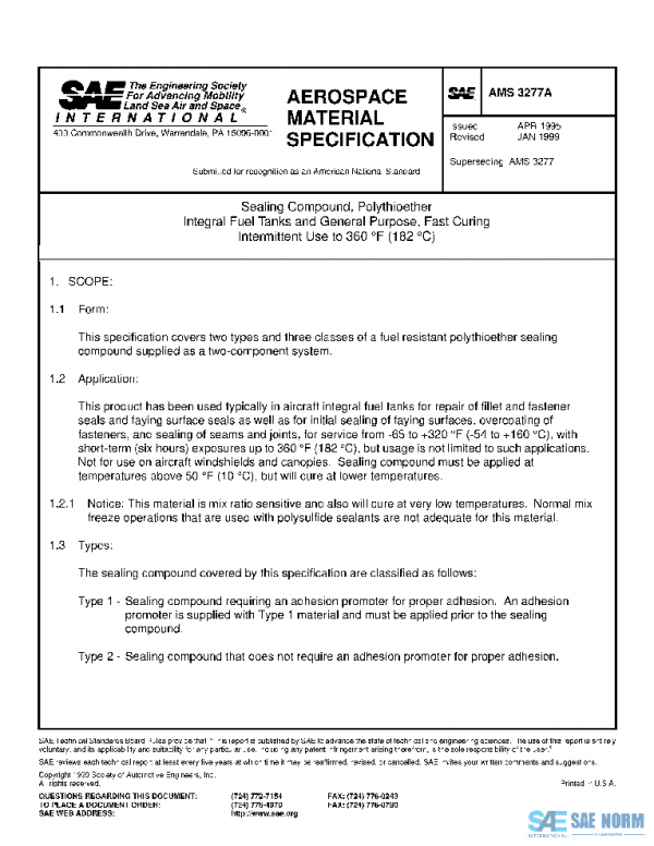 SAE AMS3277A PDF