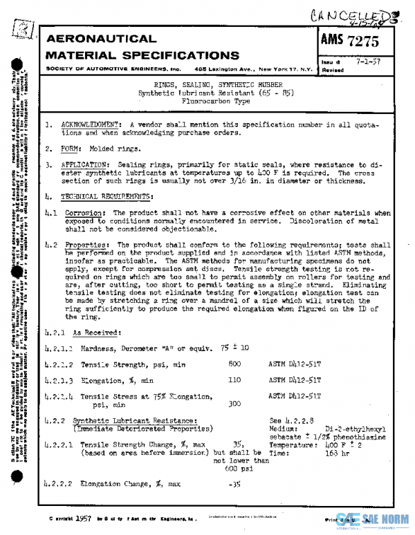 SAE AMS7275 PDF SAE AMS7275 PDF