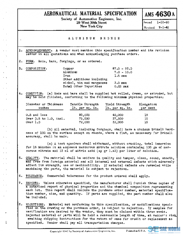 SAE AMS4630A PDF SAE AMS4630A PDF