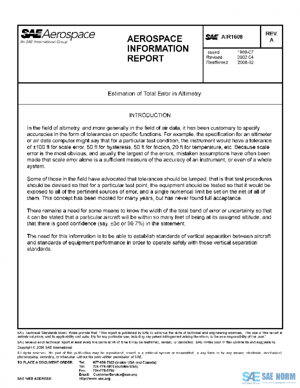 SAE AIR1608A PDF