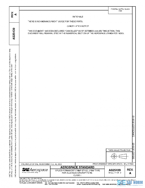 SAE AS25439A PDF SAE AS25439A PDF
