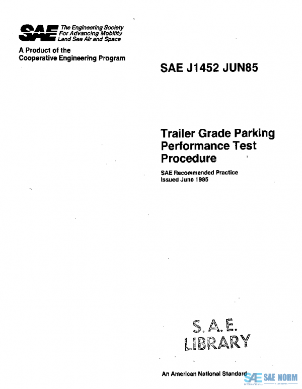 SAE J1452_198506 PDF SAE J1452_198506 PDF