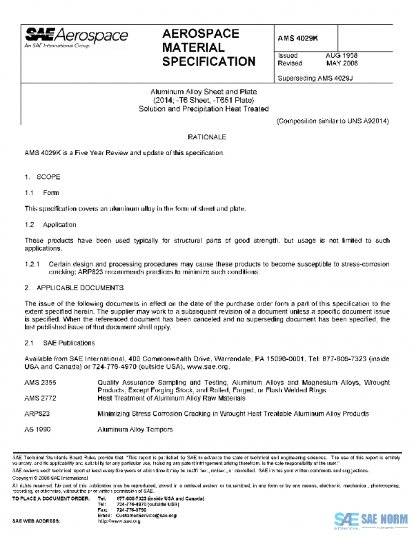 SAE AMS4029K PDF
