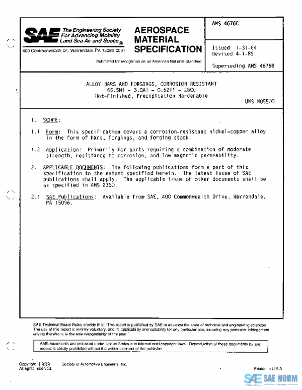 SAE AMS4676C PDF