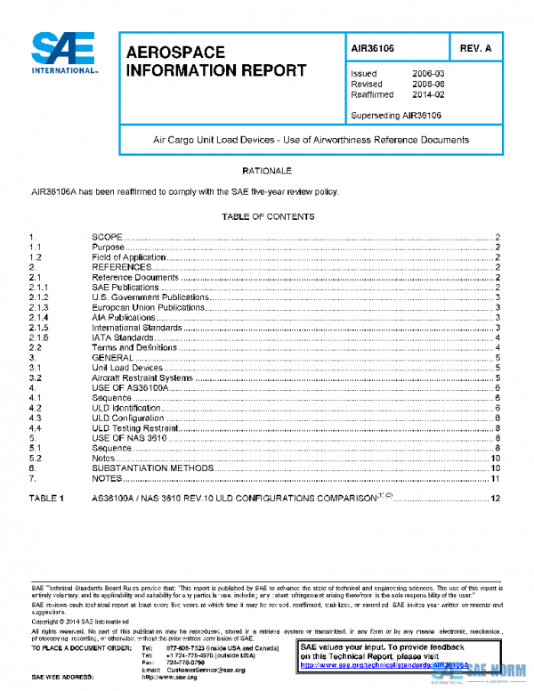 SAE AIR36106A PDF SAE AIR36106A PDF