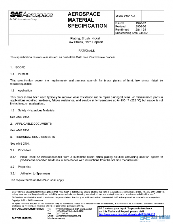 SAE AMS2451/2A PDF SAE AMS2451/2A PDF