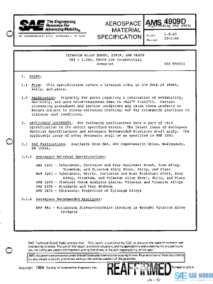 SAE AMS4909D PDF