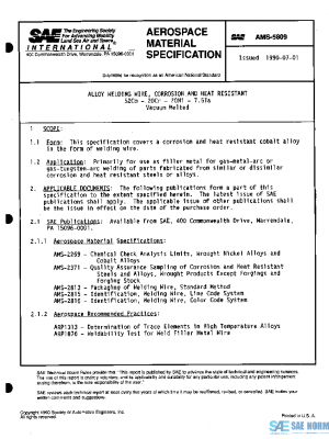 SAE AMS5809 PDF