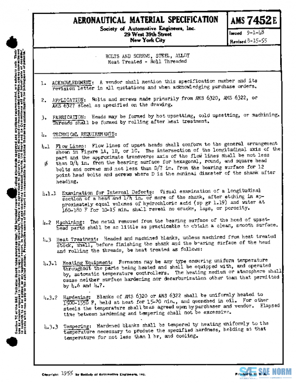 SAE AMS7452E PDF SAE AMS7452E PDF