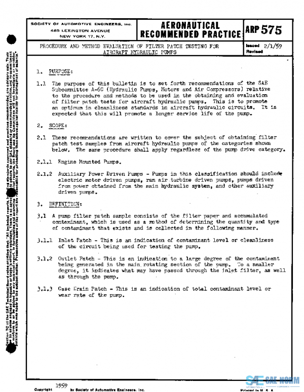 SAE ARP575 PDF