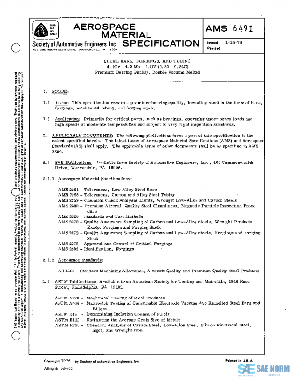 SAE AMS6491 PDF