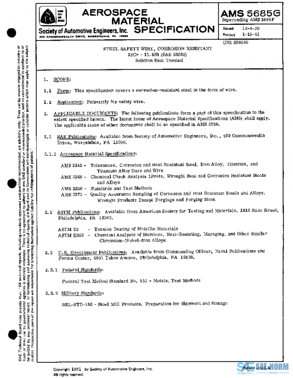 SAE AMS5685G PDF