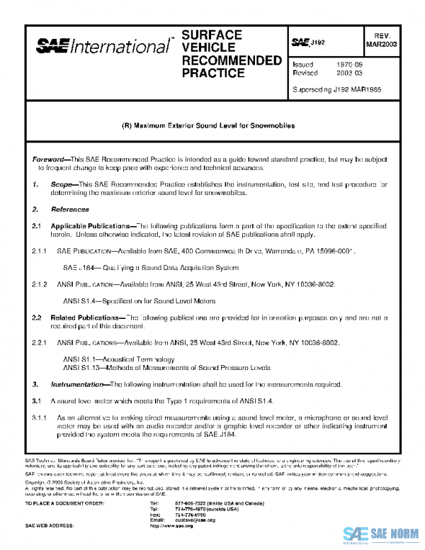 SAE J192_200303 PDF