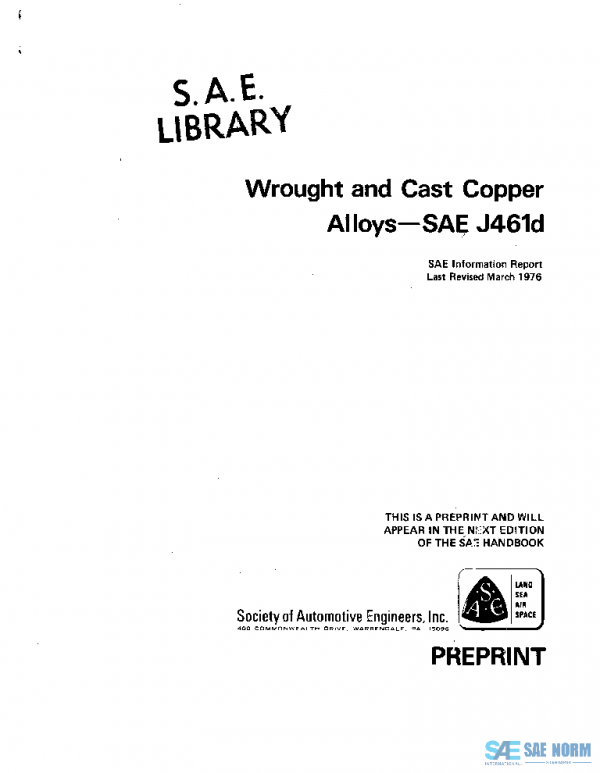 SAE J461D_197603 PDF