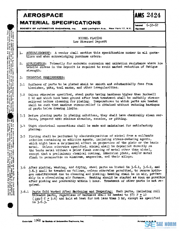 SAE AMS2424 PDF SAE AMS2424 PDF