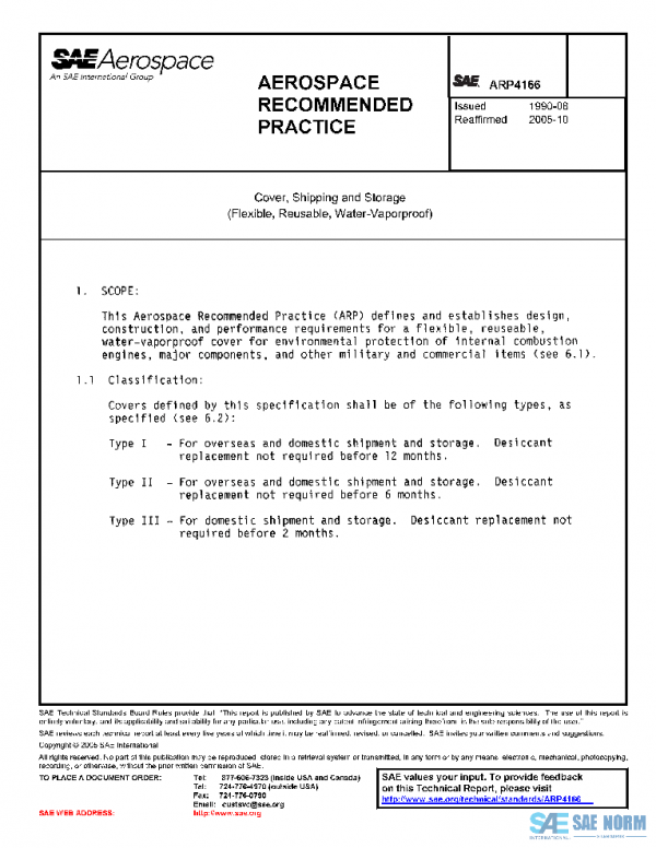 SAE ARP4166 PDF SAE ARP4166 PDF