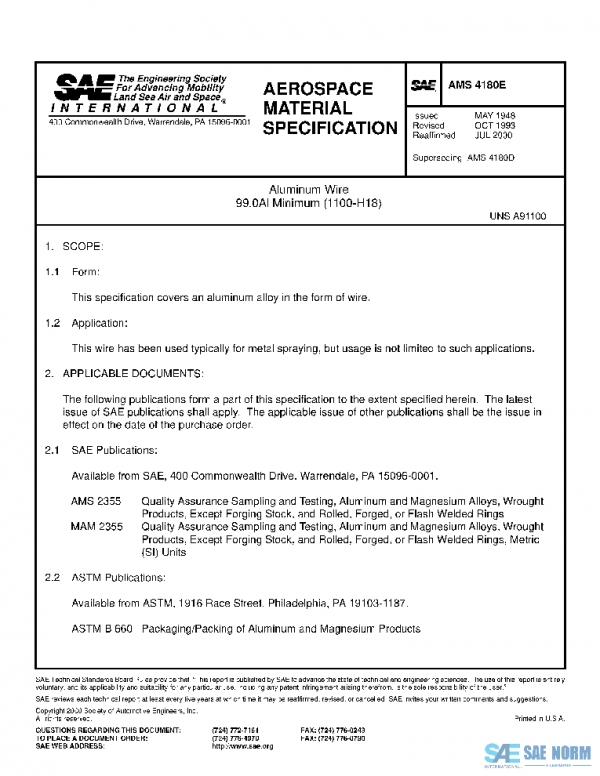 SAE AMS4180E PDF
