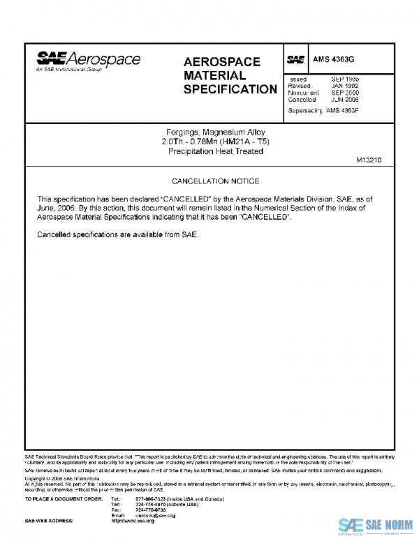 SAE AMS4363G PDF