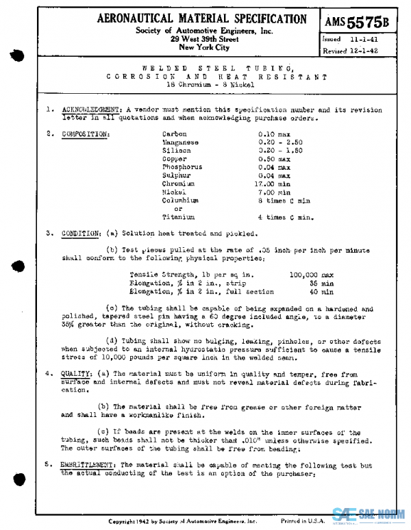 SAE AMS5575B PDF SAE AMS5575B PDF