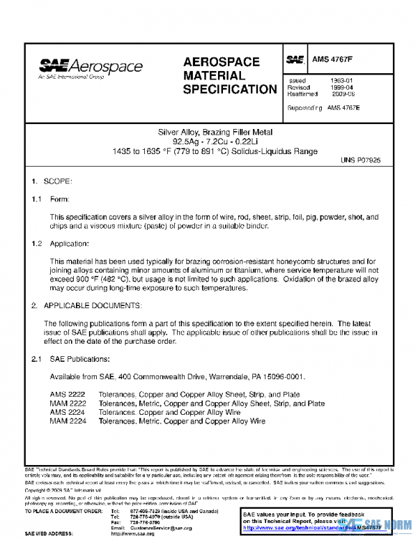 SAE AMS4767F PDF
