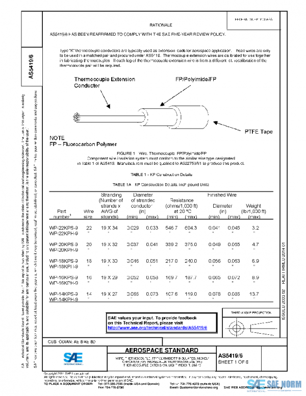 SAE AS5419/6 PDF SAE AS5419/6 PDF