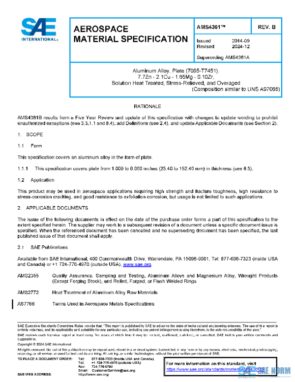 SAE AMS4361B PDF SAE AMS4361B PDF