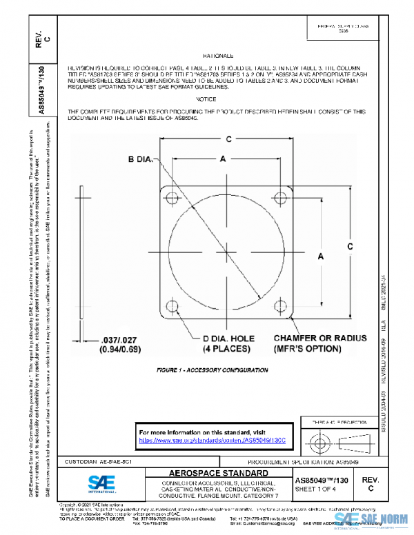 SAE AS85049/130C PDF SAE AS85049/130C PDF