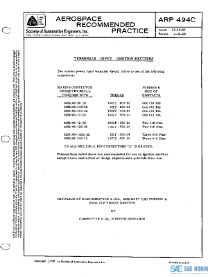 SAE ARP494C PDF