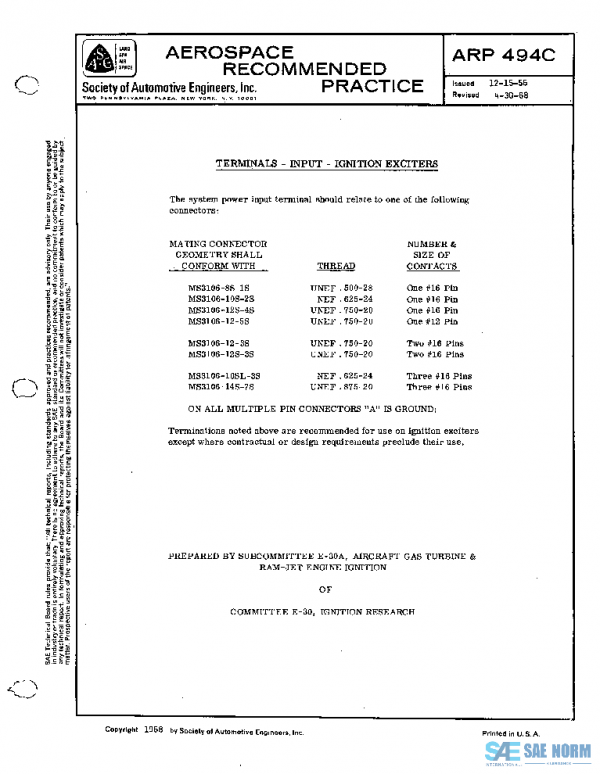 SAE ARP494C PDF
