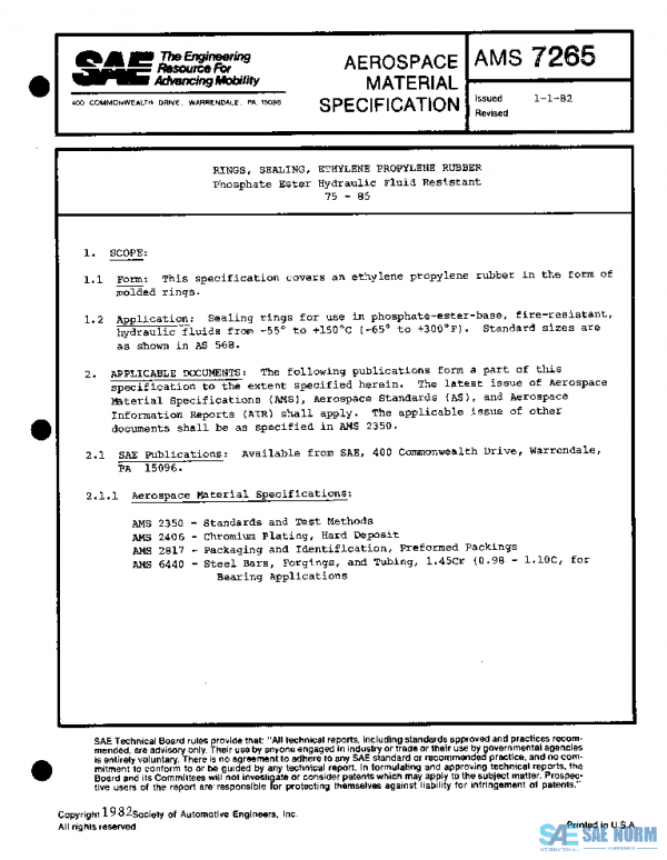 SAE AMS7265 PDF SAE AMS7265 PDF