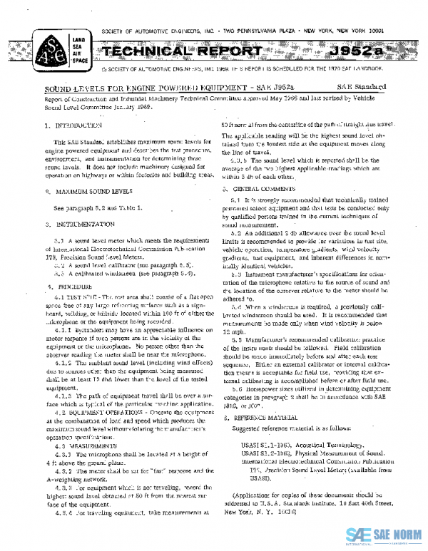 SAE J952A_196901 PDF SAE J952A_196901 PDF