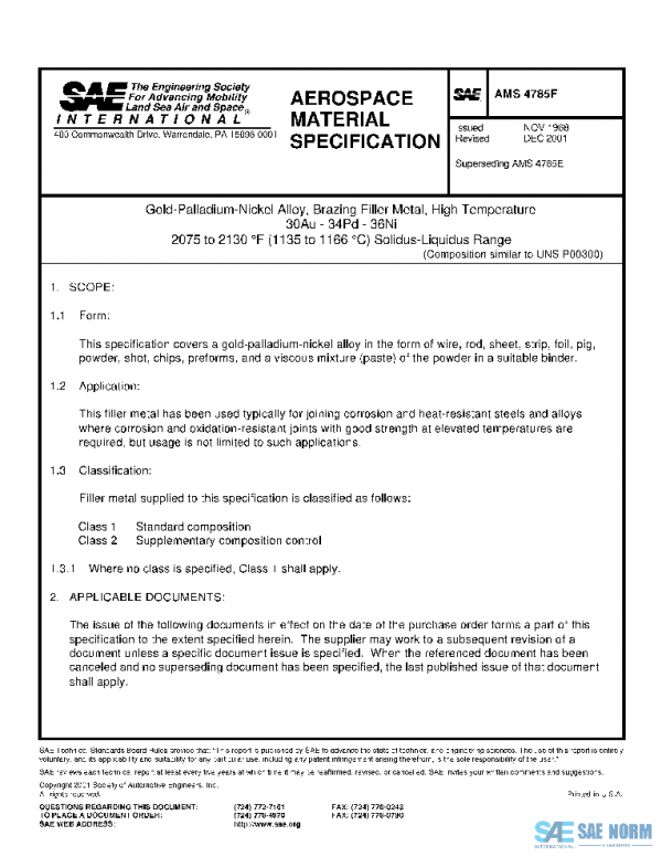 SAE AMS4785F PDF
