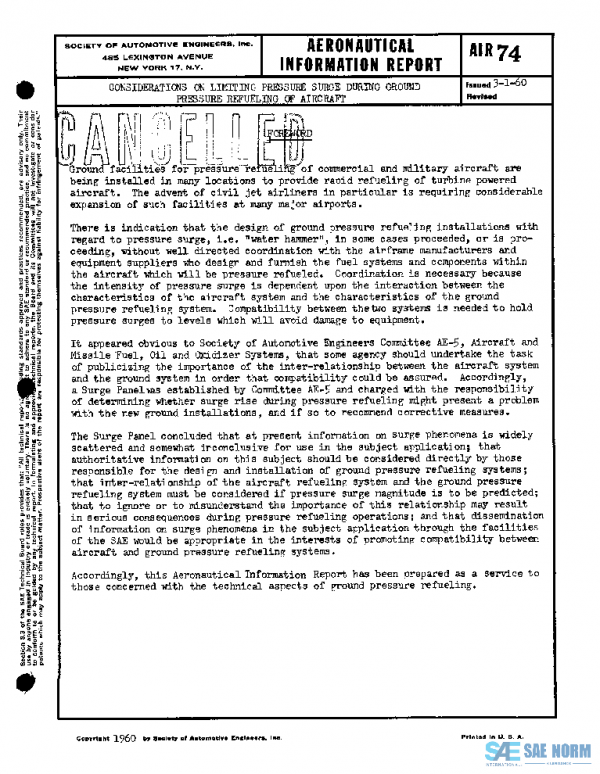 SAE AIR74 PDF
