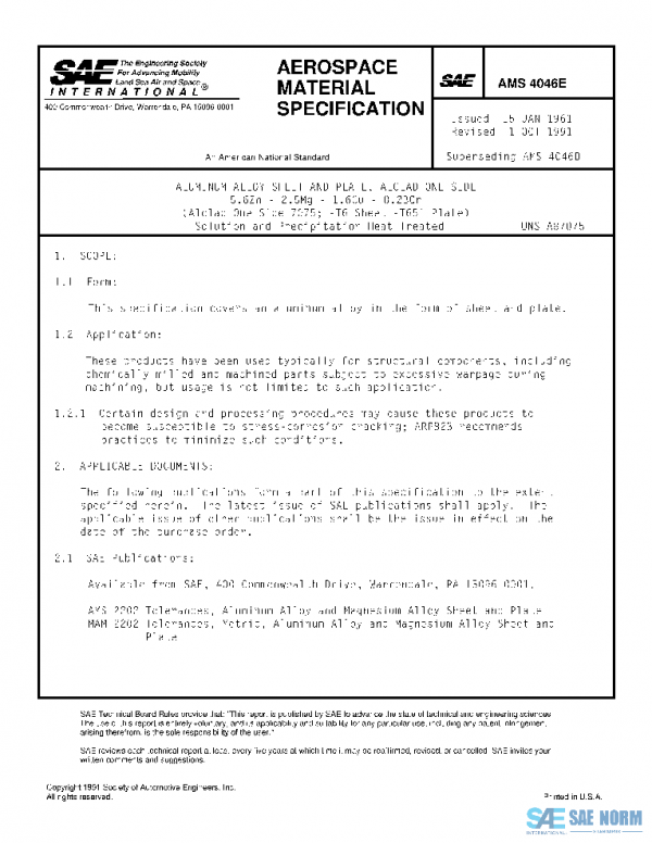 SAE AMS4046E PDF