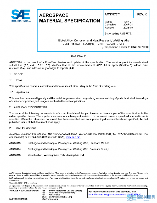 SAE AMS5778K PDF