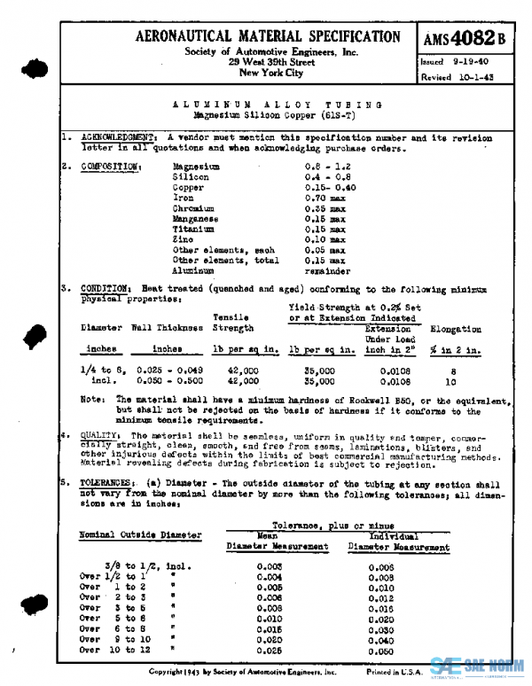 SAE AMS4082B PDF SAE AMS4082B PDF