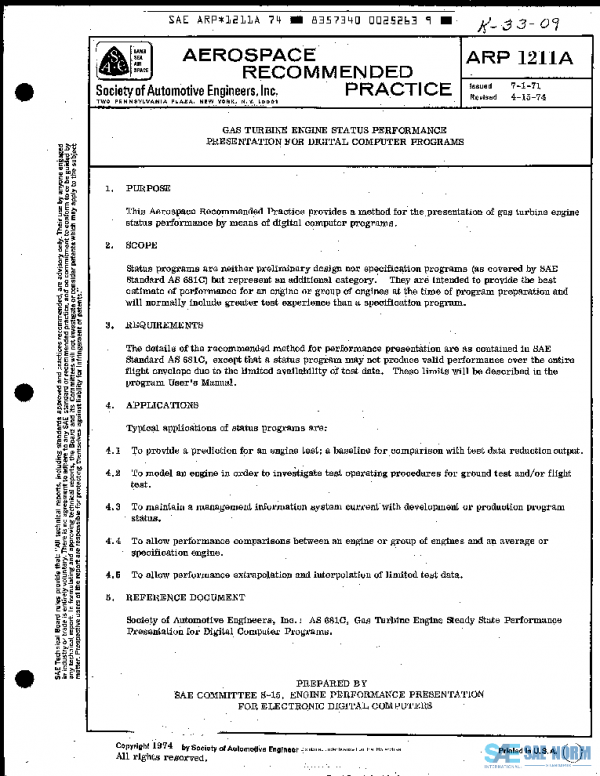 SAE ARP1211A PDF