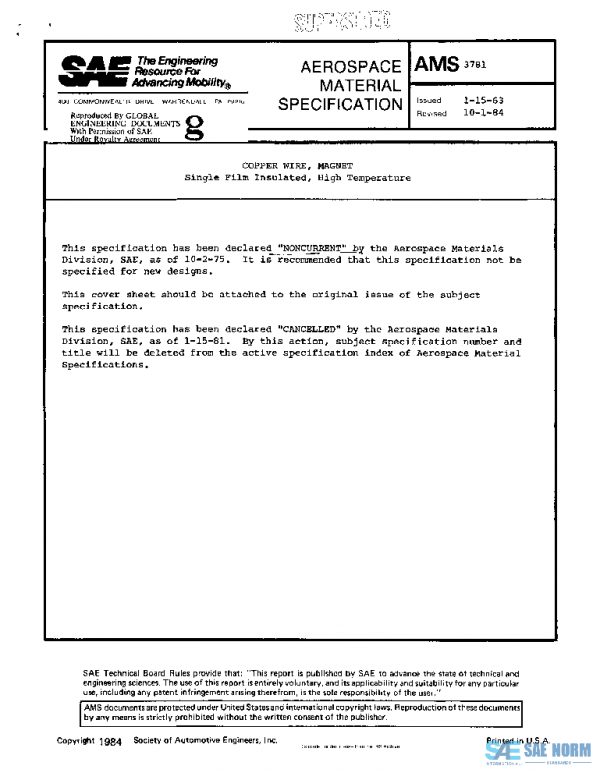 SAE AMS3781 PDF SAE AMS3781 PDF