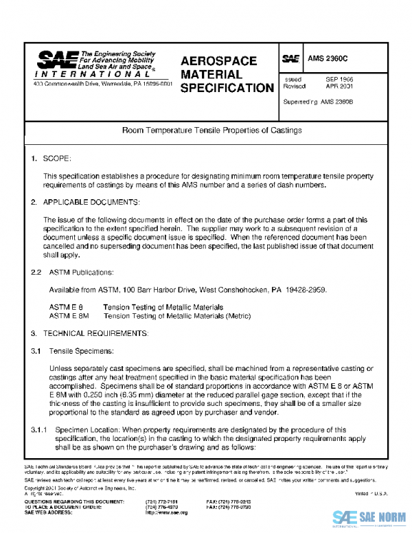 SAE AMS2360C PDF SAE AMS2360C PDF