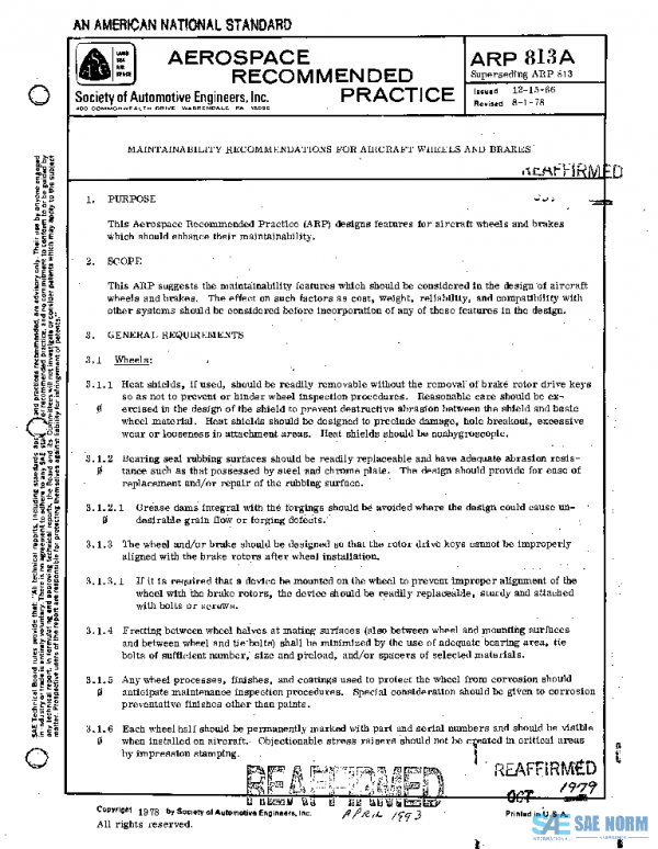 SAE ARP813A PDF
