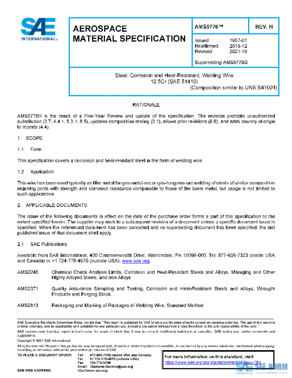 SAE AMS5776H PDF
