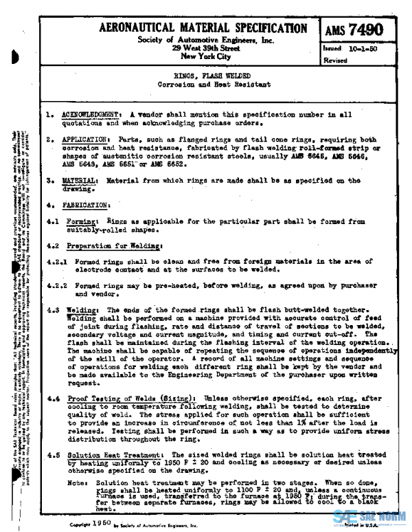 SAE AMS7490 PDF SAE AMS7490 PDF