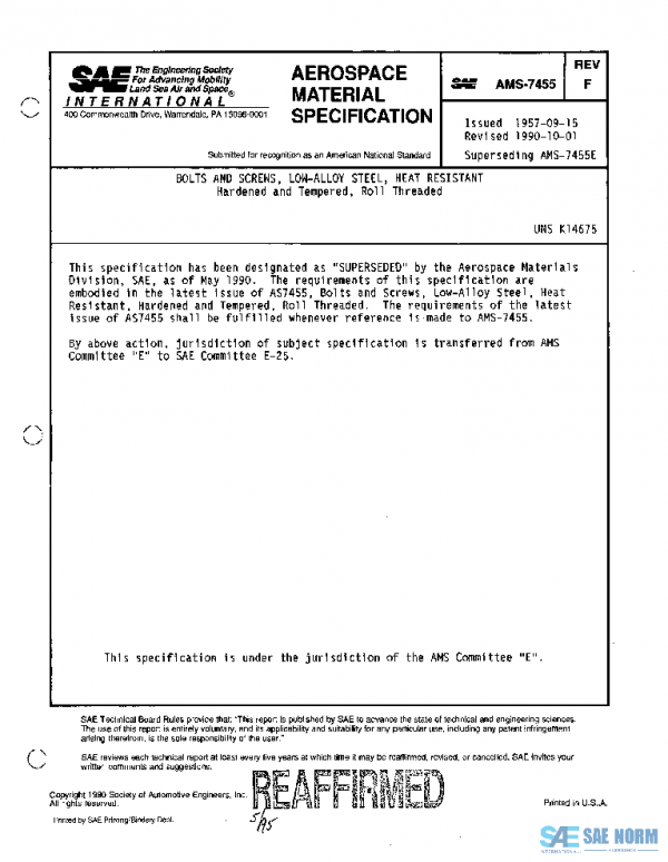 SAE AMS7455F PDF
